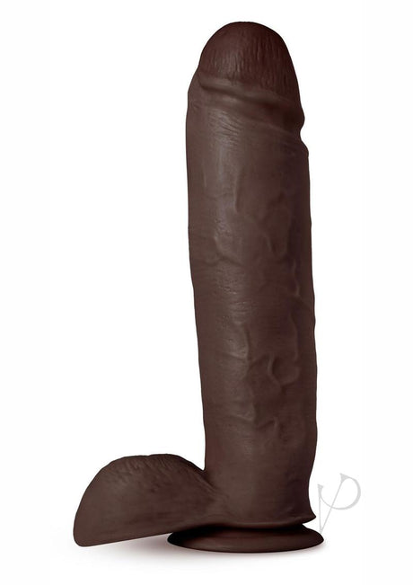 Au Naturel Huge Sensa Feel Dildo with Suction Cup 10in - Chocolate