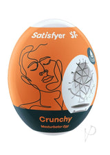 Satisfyer Masturbator Egg Single (Crunchy) - Orange