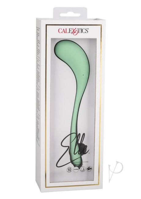 Elle Liquid Silicone Wand Rechargeable Vibrator - Green