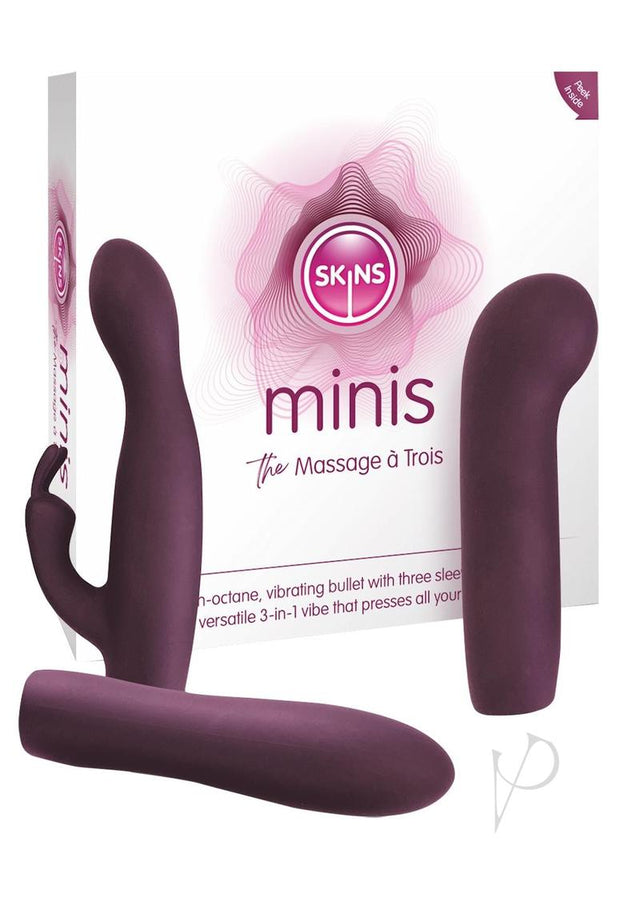 Skins Minis Massage A Trois - White/Magenta