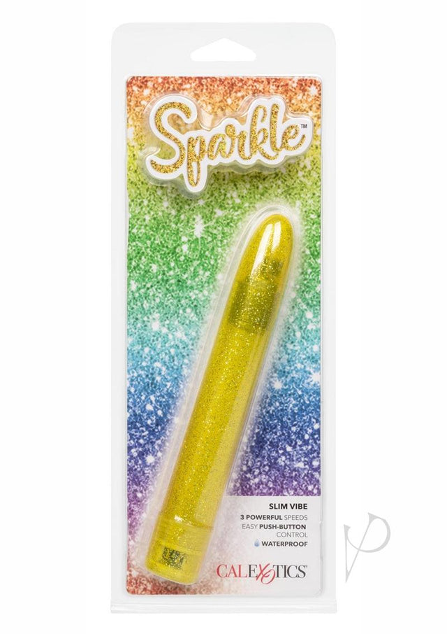 Sparkle Slim Vibrator - Yellow