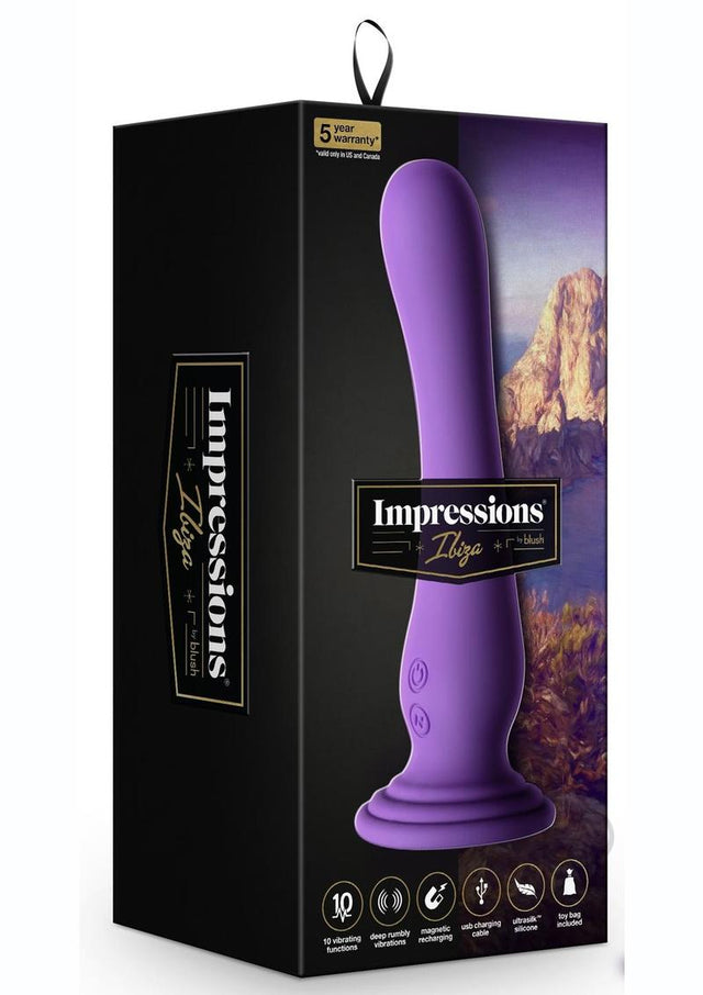 Impressions Ibiza Rechargeable Silicone Vibrator - Plum