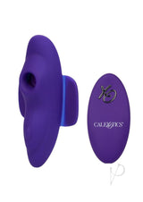 Lock-N-Play Rechargeable Silicone Suction Panty Vibe with Remote Control - Purple
