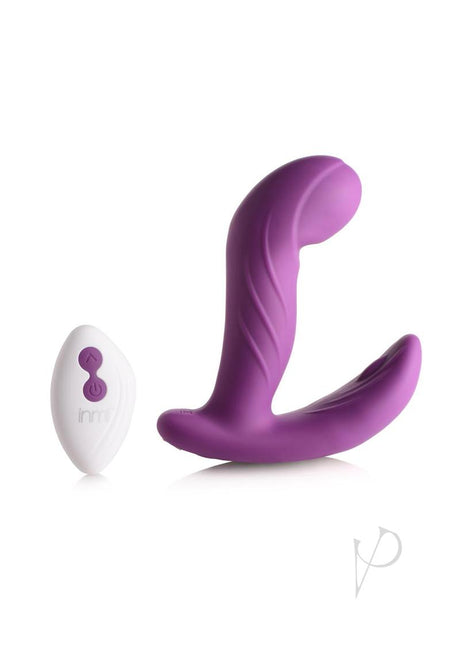 Inmi G-Rocker Come Hither Rechargeable Silicone Vibrator with Remote Control - Purple