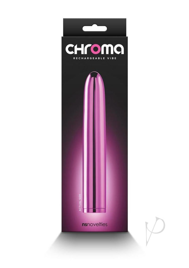 Chroma Classic Rechargeable Vibrator 7in - Pink