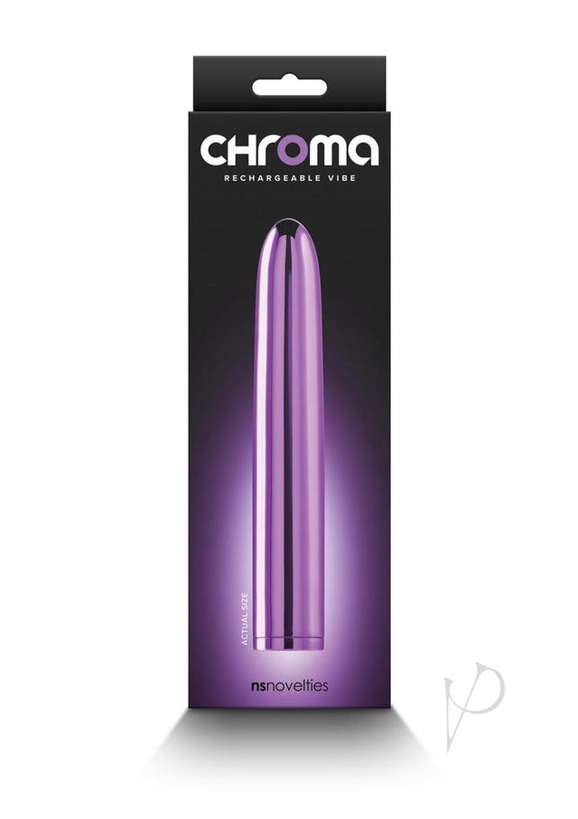 Chroma Classic Rechargeable Vibrator 7in - Purple