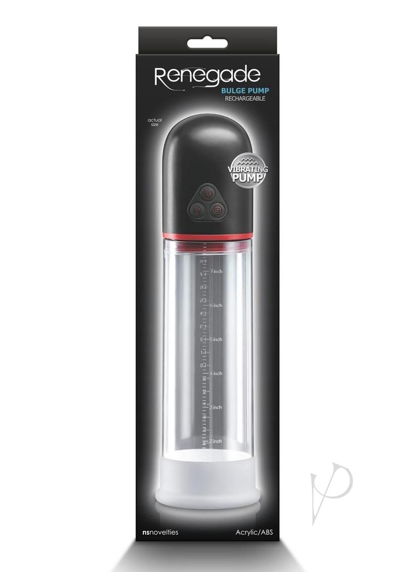 Renegade Bulge Rechargeable Penis Pump - Black