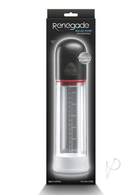 Renegade Bulge Rechargeable Penis Pump - Black