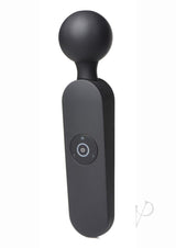 Master Series Thunder Wand 72X Rechargeable Silicone Heating Wand Massager - Black