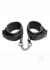 Master Series Kinky Comfort Wrist and Ankle Cuff Set - Leather