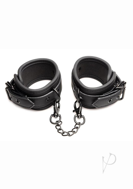 Master Series Kinky Comfort Wrist and Ankle Cuff Set - Leather