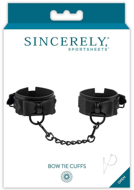 Sincerely Bow Tie Cuffs - Black