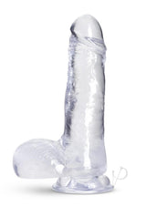 B Yours Plus Rock n` Roll Realistic Dildo with Balls 7.25in - Clear