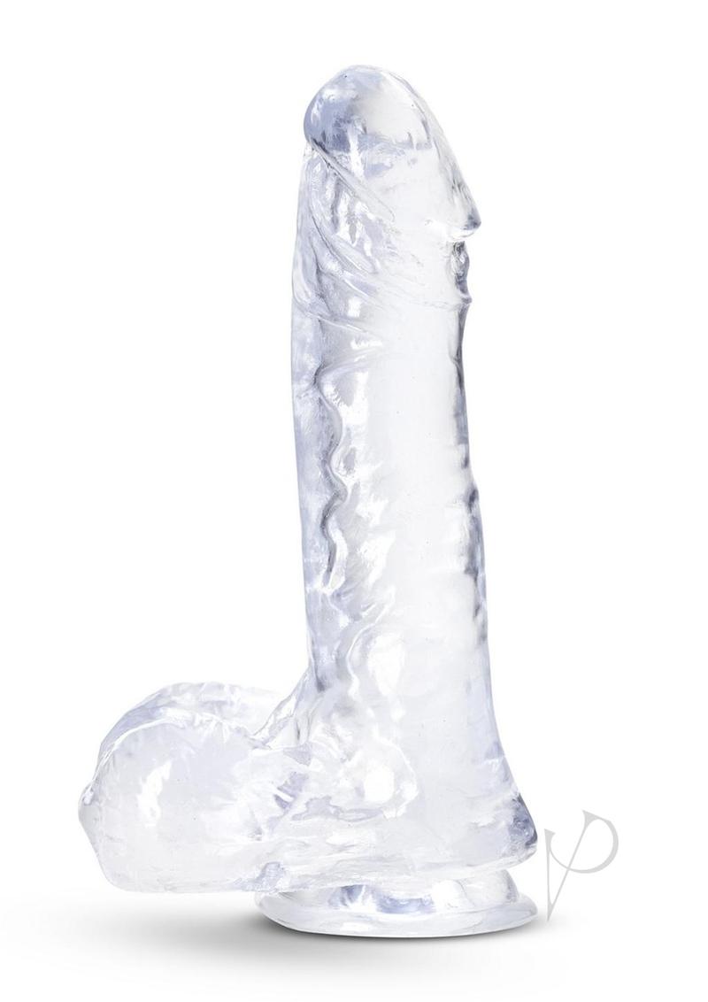 B Yours Plus Ram n` Jam Realistic Dildo with Balls 8in - Clear