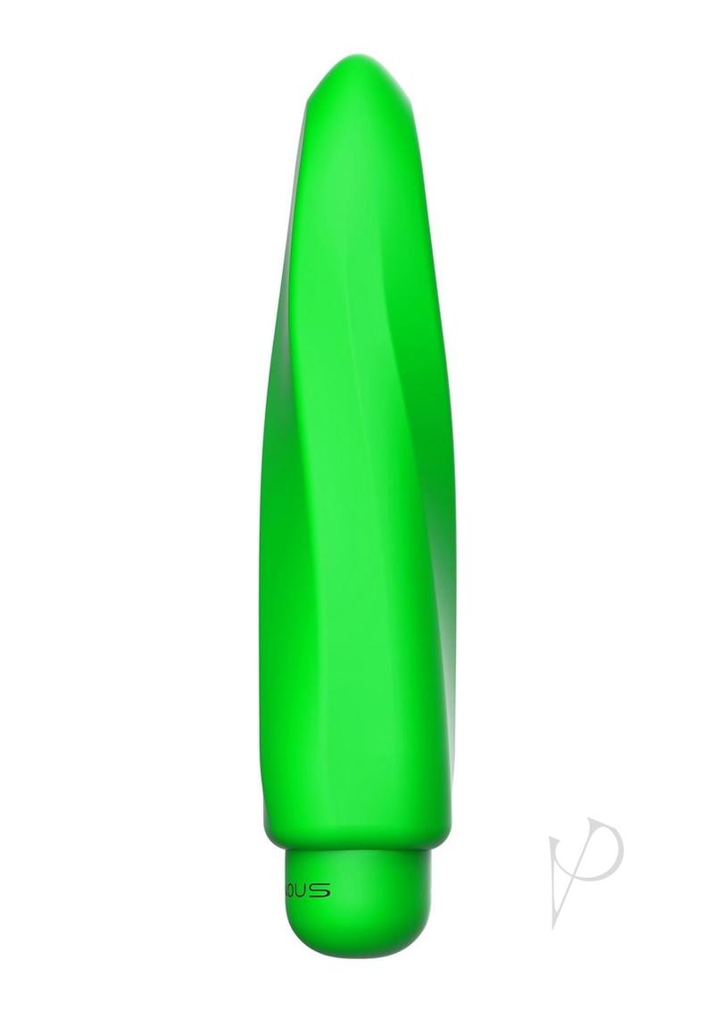 Luminous Myra Bullet with Silicone Sleeve - Green