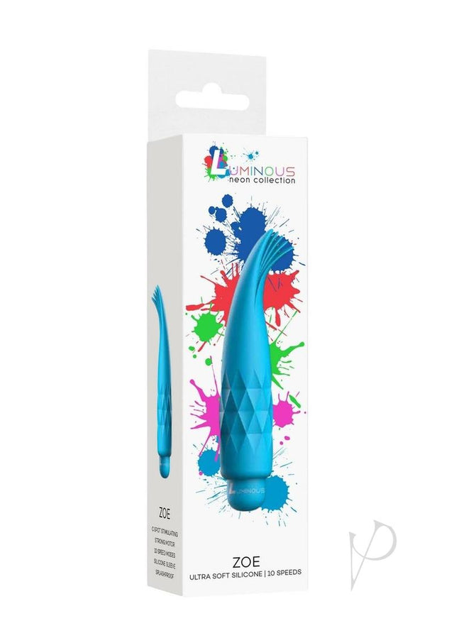 Luminous Zoe Bullet with Silicone Sleeve - Aqua