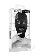 Ouch! Subversion Mask with Open Mouth and Eyes - Black