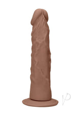 RealRock Skin Realistic Dildo Without Balls 7in - Caramel