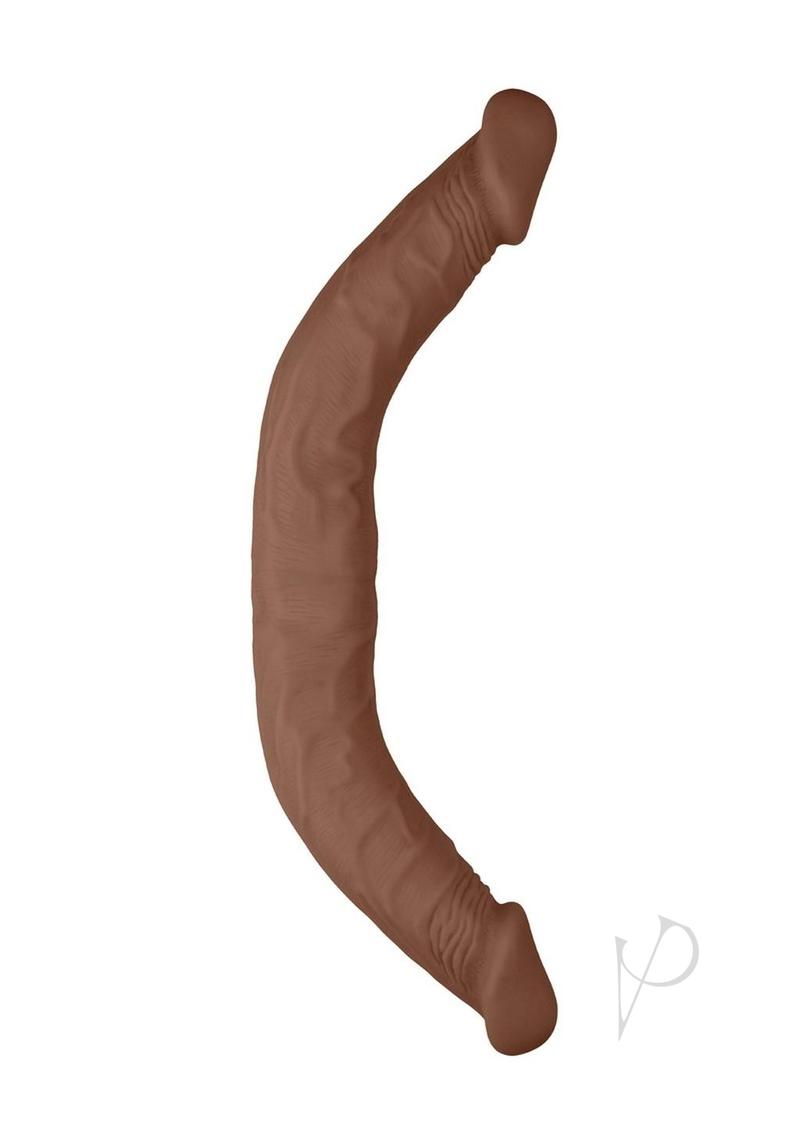RealRock Skin Realistic Double Dildo 18in - Caramel
