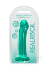 RealRock Crystal Clear Dildo with Suction Cup 6.7in