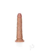 RealRock Slim Realistic Dildo with Suction Cup 6in - Caramel