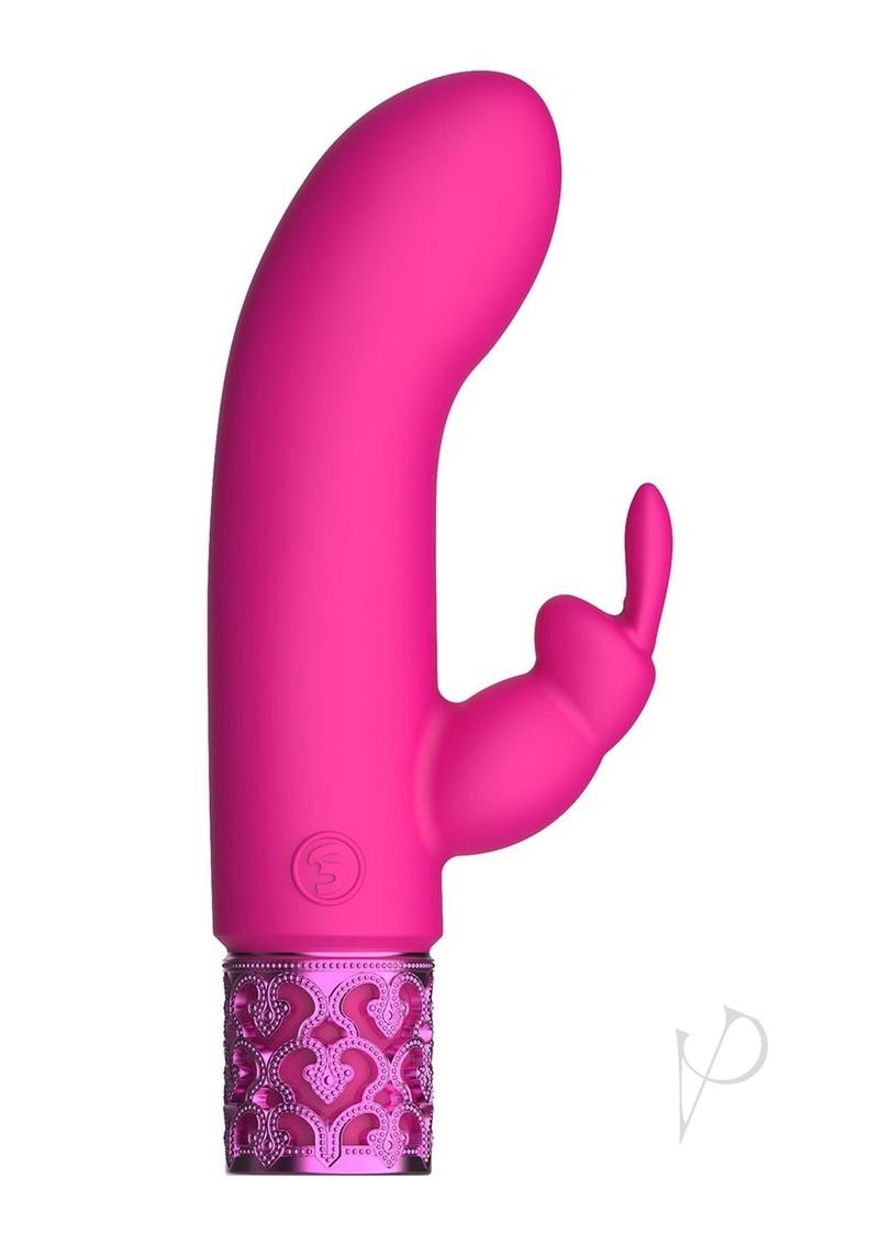 Royal Gems Dazzling Silicone Rechargeable Bullet - Pink