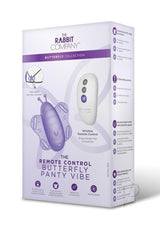 The Rabbit Company The Remote Control Butterfly Silicone Rechargeable Panty Vibe - Purple