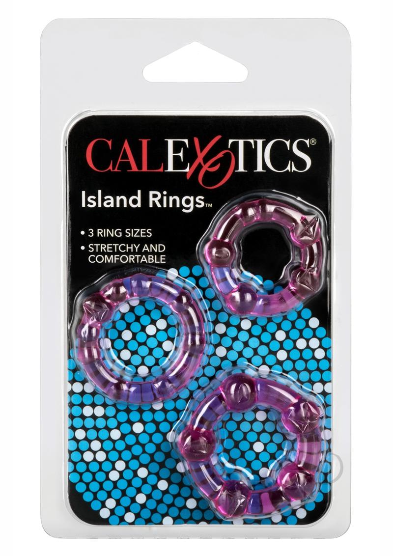 Island Rings Cock Rings (3 piece set) - Pink