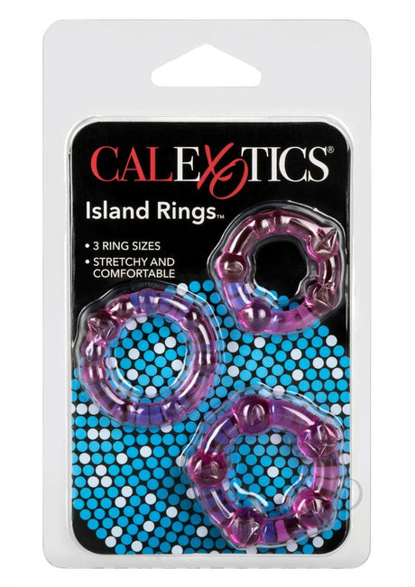 Island Rings Cock Rings (3 piece set) - Pink