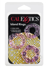 Island Rings Cock Rings (3 piece set) - Purple