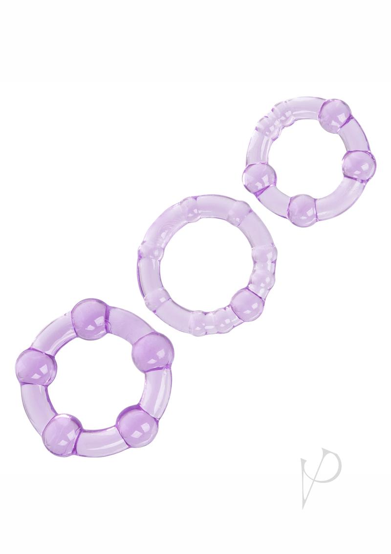 Island Rings Cock Rings (3 piece set) - Purple