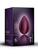 Knickerbocker Glory Rechargeable Silicone Clitoral Stimulator with Remote Control - Red/Purple