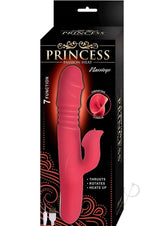 Princess Passion Heat Rechargeable Silicone Warming Vibrator with Clitoral Wheel - Coral