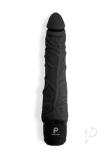 Powercocks Silicone Realistic Vibrator 7in - Black