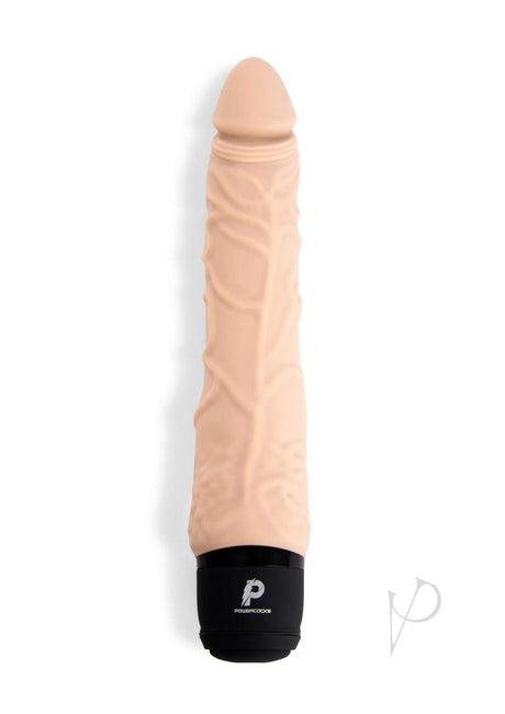 Powercocks Silicone Realistic Vibrator 7in - Vanilla