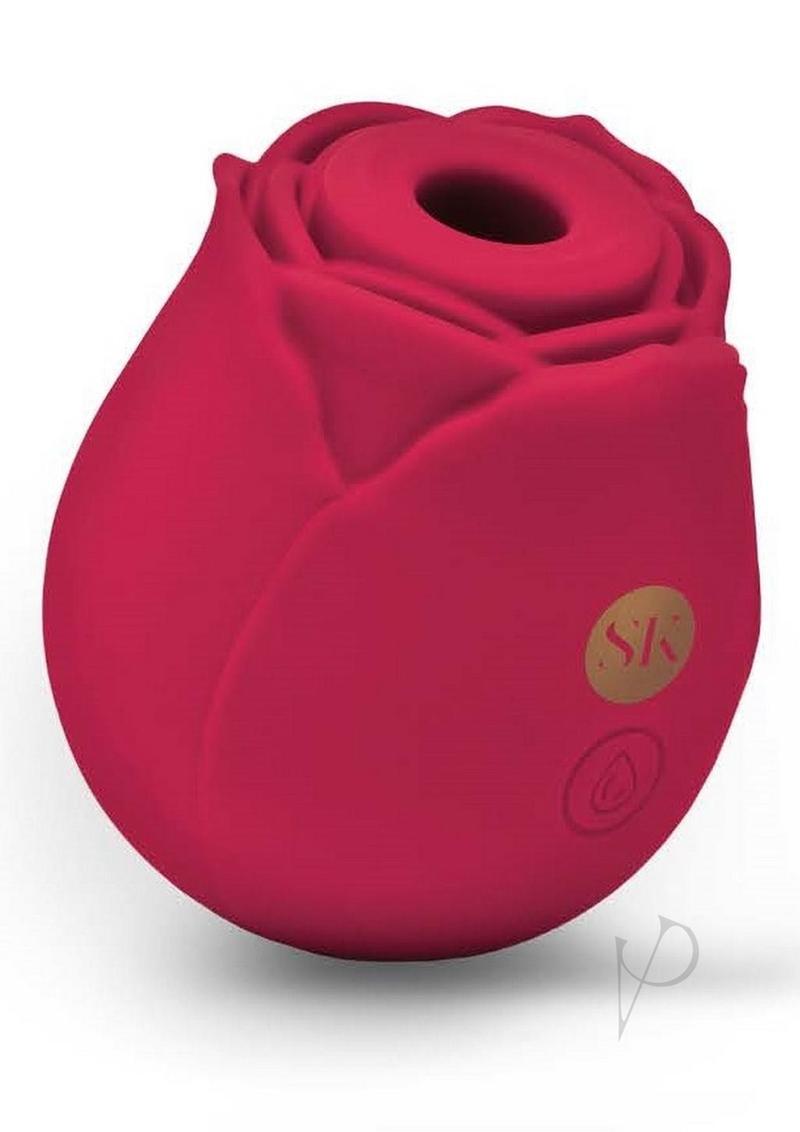 Secret Kisses Rosegasm Air Rechargeable Silicone Clitoral Stimulator - Red