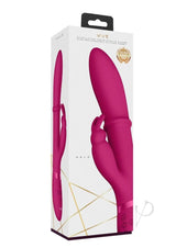 Vive Halo Rechargeable Silicone Ring Rabbit Vibrator - Pink