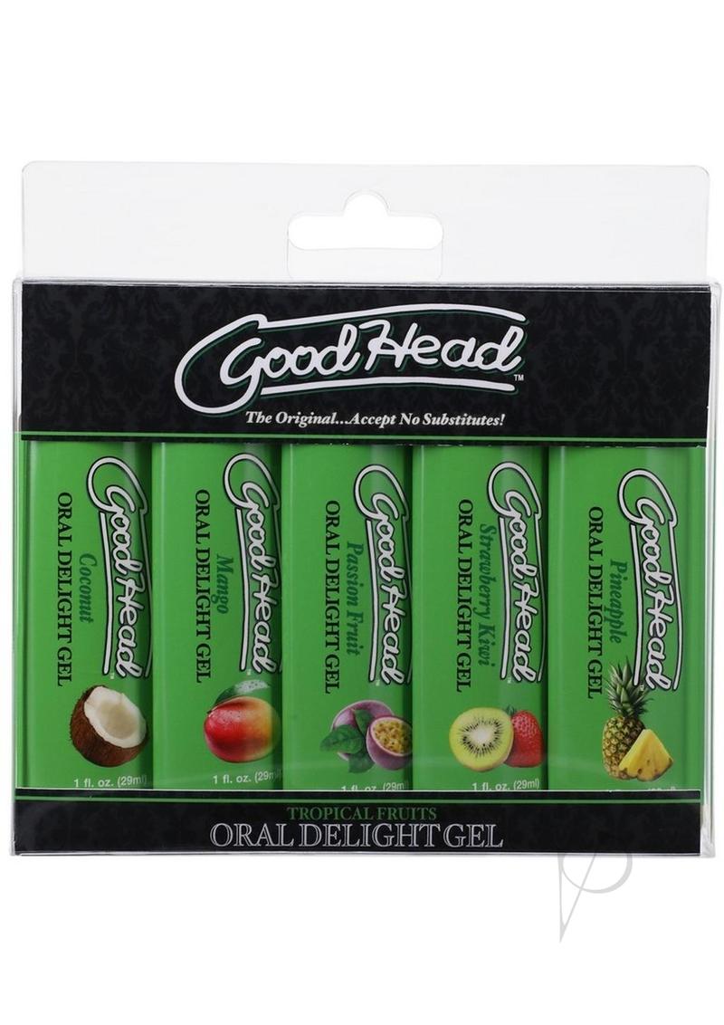 GoodHead Oral Delight Gel Tropical Fruits (5 Pack) 1oz.