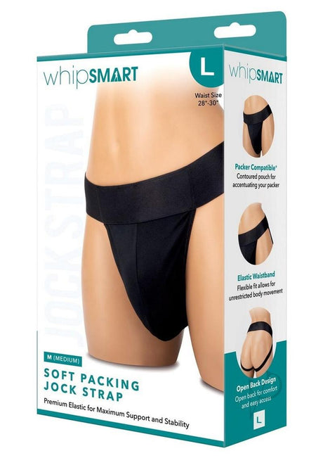 WhipSmart Soft Packing Jock Strap - Large - Black