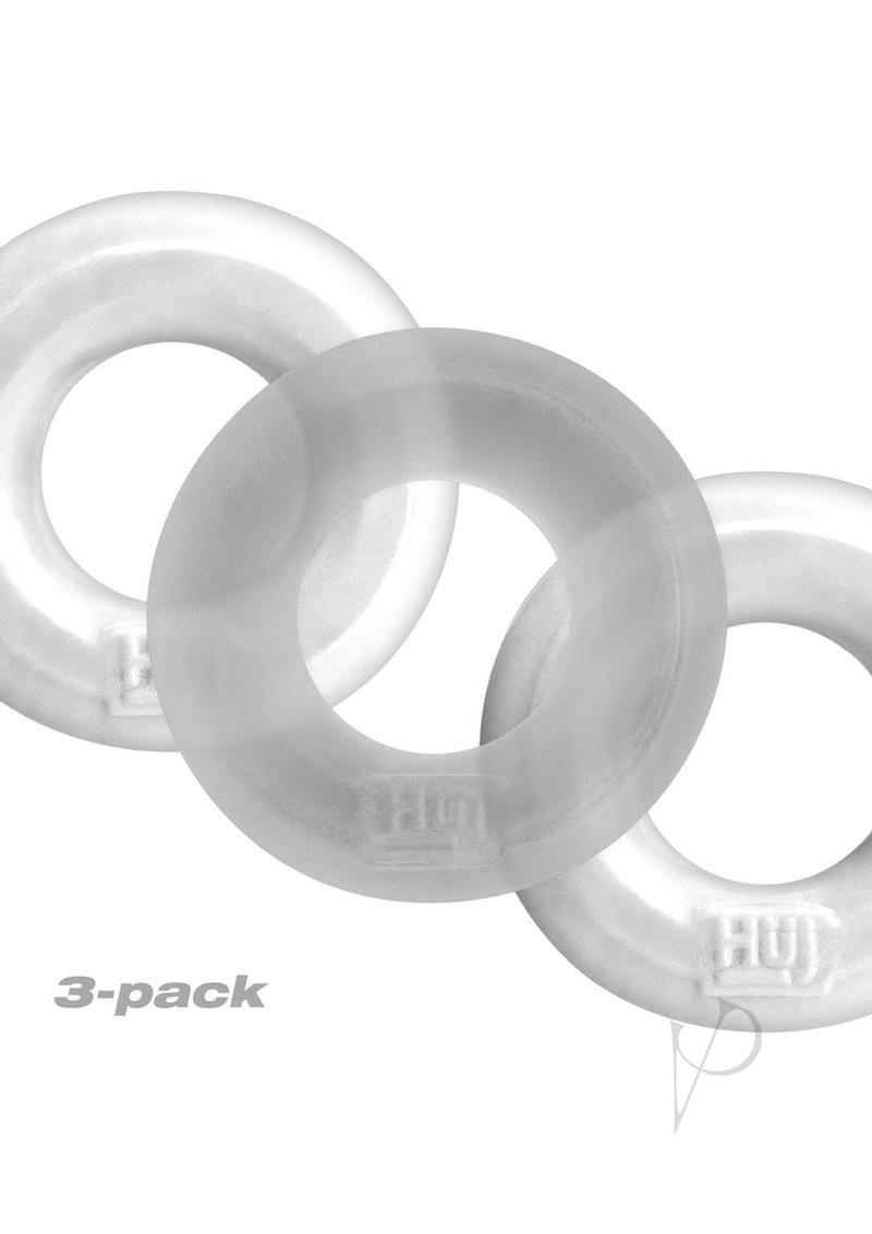 Hunkyjunk HUJ3 Silicone C-Rings (3 Pack) - White Ice