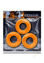 Oxballs Fat Willy Jumbo Cock Ring (3 pack) - Orange