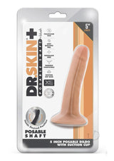 Dr. Skin Plus Gold Collection Posable Dildo 5in - Vanilla