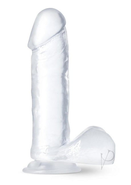 B Yours Diamond Glimmer Dildo 8in - Clear