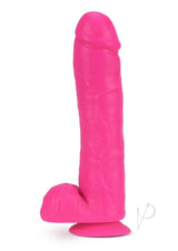 Neo Dual Density Dildo 11in - Neon Pink