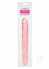 Translucence Veined Double Dildo 12in - Pink