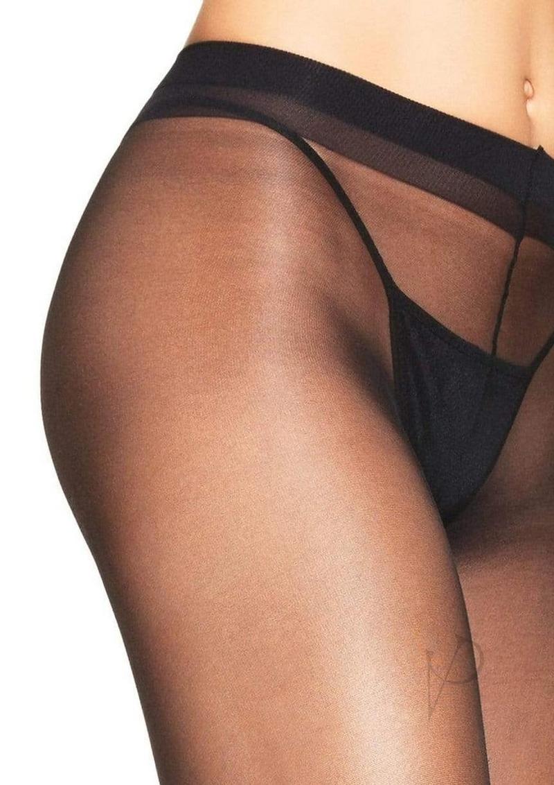 Leg Avenue Lycra Sheer to Waist Support Pantyhose - OS - Black