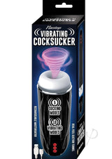 Vibrating Cocksucker Rechargeable Masturbator - Black