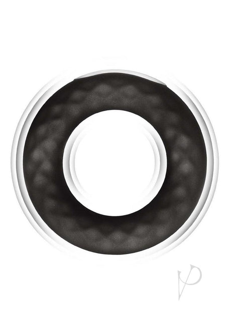 Enhancer Rechargeable Silicone Vibrating Cockring - Black