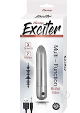 Exciter Multi Function Rechargeable Bullet - Silver