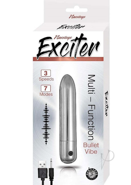 Exciter Multi Function Rechargeable Bullet - Silver